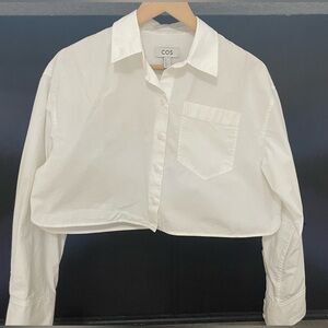 COS Cropped White Shirt